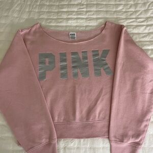 Victoria's Secret Pink and Gray Sweatshirt